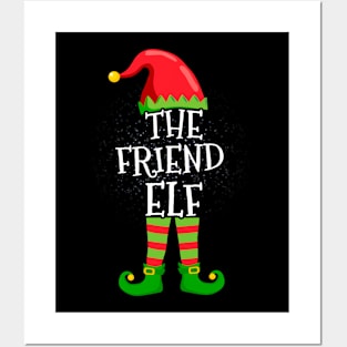 Friend Elf Family Matching Christmas Group Funny Gift Posters and Art